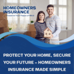 Homeowners insurance policy protecting house and property