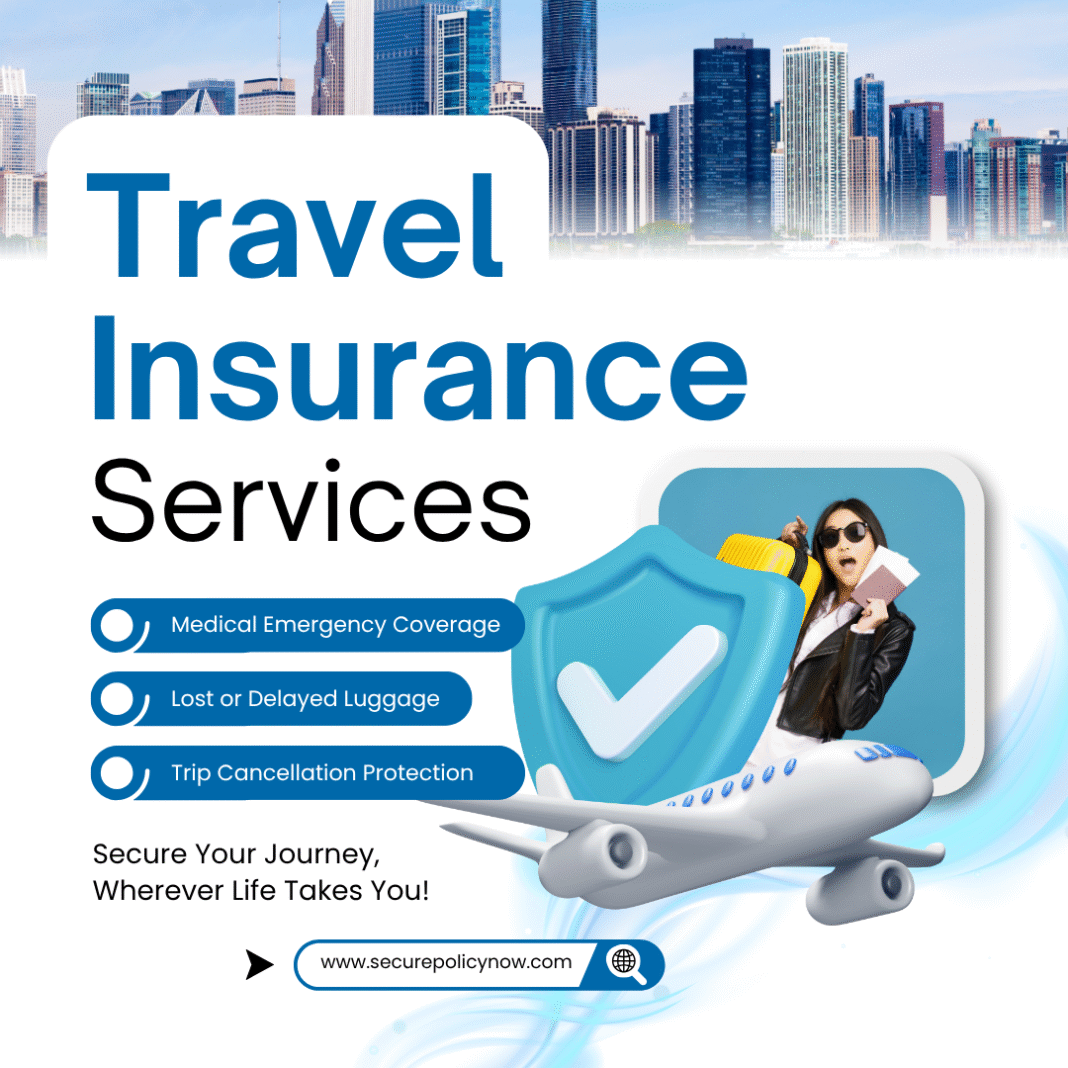 Traveler selecting from the top 4 travel insurance plans on a laptop