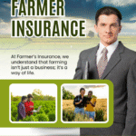 Farmers Insurance agent discussing coverage options with a client in an office setting