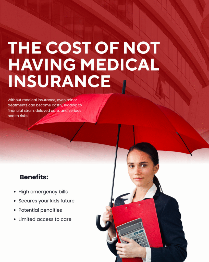Family consulting a doctor about medical insurance coverage for better healthcare.