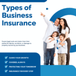 Various types of business insurance, including liability, property, and workers’ compensation.