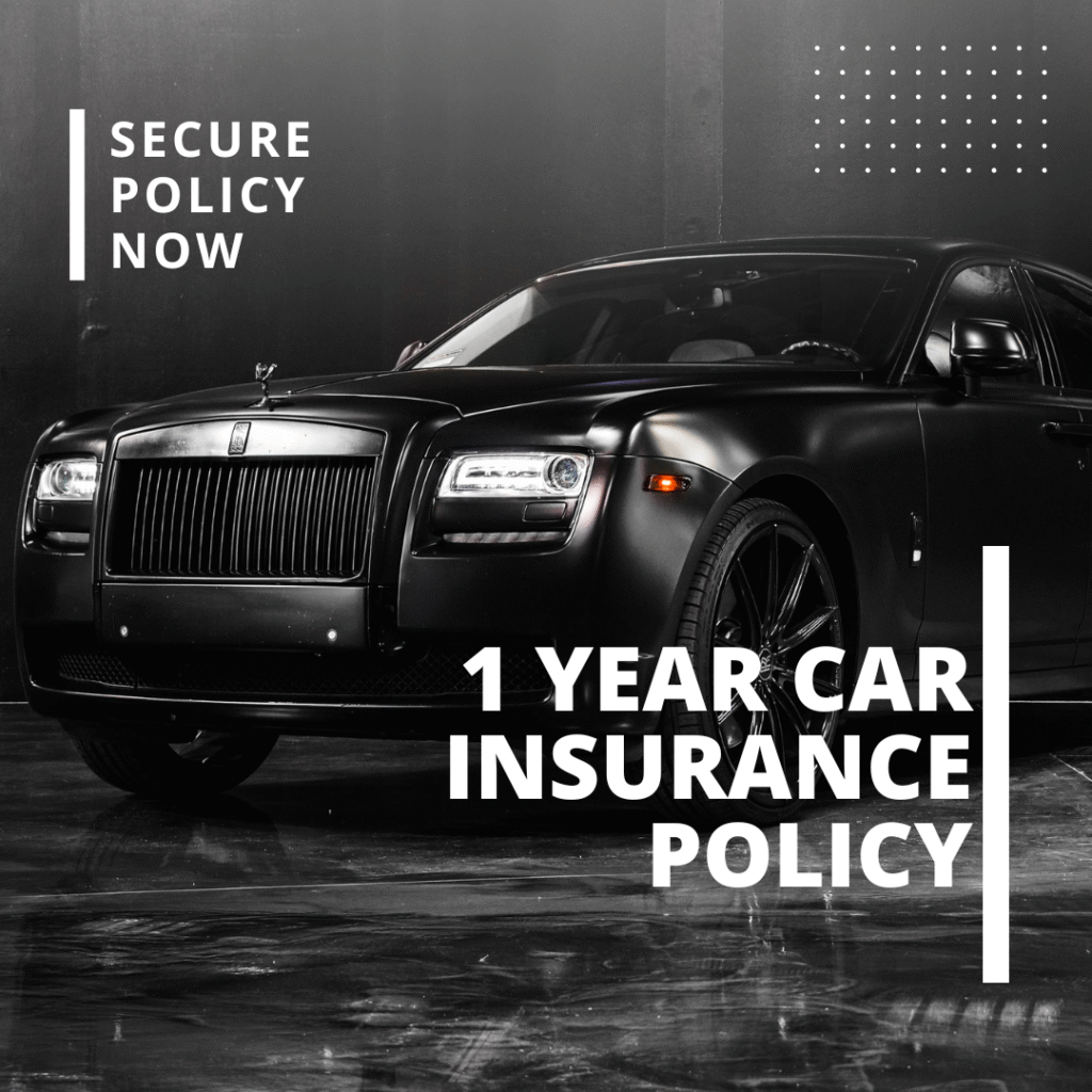 1 year car insurance policy